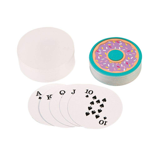 Fun Express Donut-förmige Spielkarten (Set mit 12 Decks) Party-Geschenke