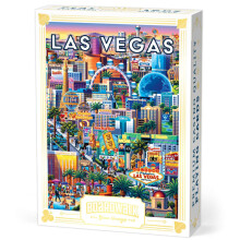 Boardwalk Puzzles Premium Featherlight Spielkarten, Lustiges Deck für Zuhause und Reisen | Las Vegas Strip
