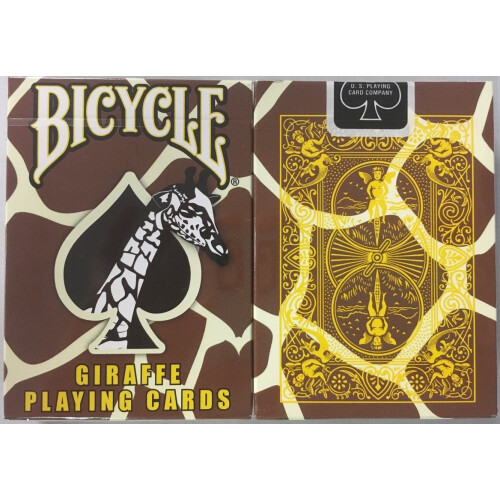 Jeu de Cartes USPC Giraffe - Design de Dos Beige Jaune Blanc