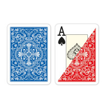 DA VINCI Luna, Italienische 100% Kunststoff Spielkarten 2er Set, Pokergröße Jumbo-Index