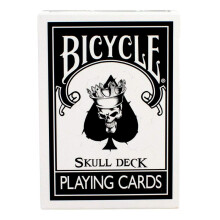 Bicycle Skull Kortlek med 4 Bonus Magic Kort