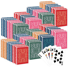 Spielkarten 48er Pack, 48 Kartendecks für Erwachsene, Pokerkarten Set in 6 Farben, Standardkarten für Blackjack