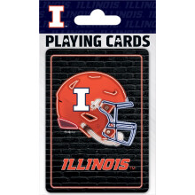Masterpieces Officiellt Licensierade NCAA Illinois Fighting Illini Neon-Spelkort - 54 Kortlek för Vuxna