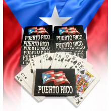 PRK 14 Puerto Rico Spielkarten Deck Bunte Gestaltung mit Puerto Ricanischer Flagge