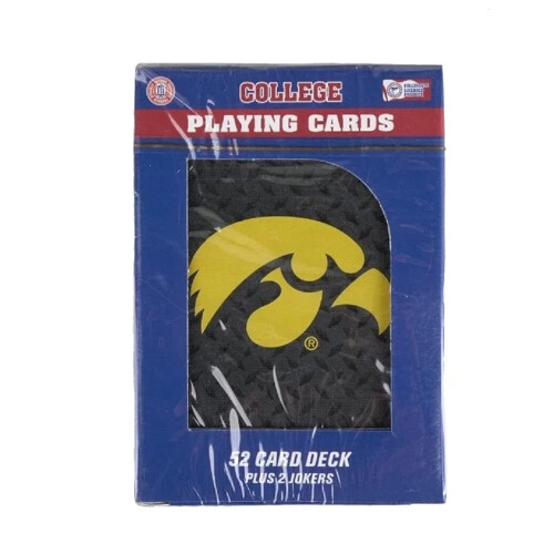 NCAA Iowa Hawkeyes Spielkarten Diamond Plate, Teamfarben, Einheitsgröße