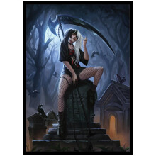 Fantasy North - Riley Raes - Petit Diable de Papa - 100 Manchons Texturés Mat TCG - Compatible MTG, Pokemon