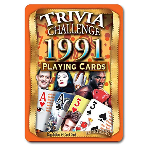 Flickback 35. Geburtstag Trivia Karten - 1991 Deck - Geschenk für Männer oder Frauen