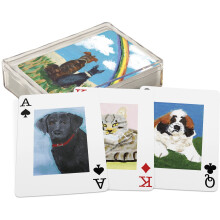 Primitives By Kathy Sammelkarten, 54 Karten Deck, 2,50 x 3,50 Zoll, In schützender Acrylhülle, Verschiedene Tierdesigns