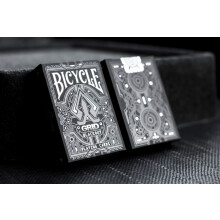 Bicycle Blackout Poker Deck leuchtet im UV-Licht - 56 Karten, modernes Design, Erwachsene 18+, futuristisches Minimalismus-Thema