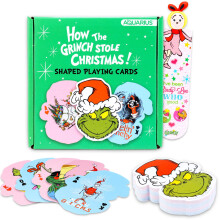 Dr. Seuss Grinch Spielkarten Set - Mit Charakterformigem Kartendeck in Sammlerkarton
