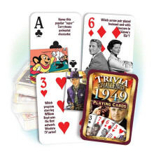 Flickback 1949 Trivia Spielkarten: Geburtstag