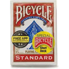 Bicycle Magic Baraja Corta - Un Truco de Cartas Gaff (Rojo)