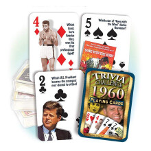 Flickback 1960 Trivia Spielkarten für Geburtstag oder Jubiläum