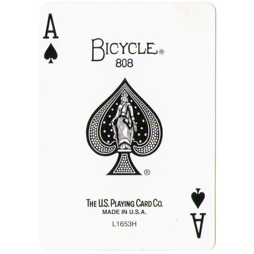 Bicycle Speelkaarten Force Deck Blauw Achterkant (Schoppen, Aas)