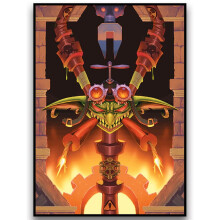 Fantasy North - Housses de cartes Texturées - 100 Protège-cartes Matte - Compatible MTG, Pokémon et autres jeux
