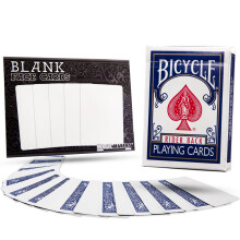 Bicycle Blank Face Blue Back Playing Cards Deck