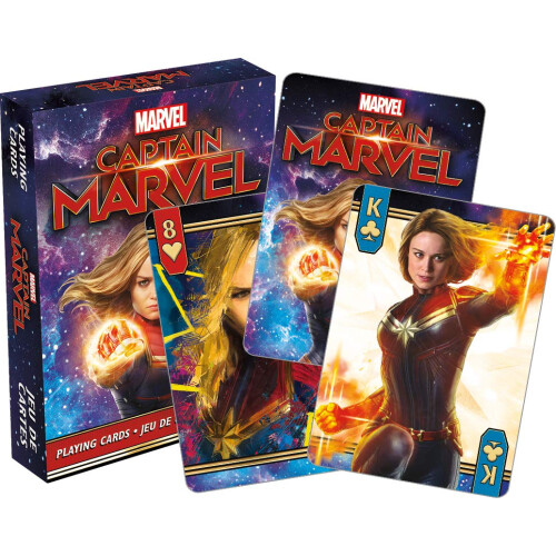 Aquarius Marvel Capt Marvel Film Spielkarten, Multicolor, 3"