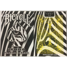 Zebra Spielkarten von Bicycle Schwarz Weiß Gestreift