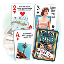 Flickback 1962 Trivia Speelkaarten: Perfecte Verjaardag of Jubileum Cadeau