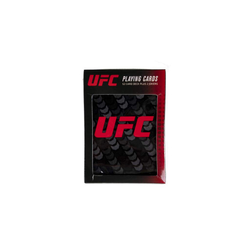 UFC Speelkaarten Logo Octagon, Zwart/Wit, Eén Maat