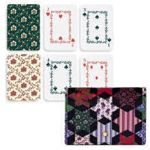 Vera Bradley Set mit 2 Spielkarten für Reisen, Tasche mit Standarddeck (Star Patchwork)