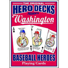 Washington Honkbalhelden Speelkaarten voor Nationals & Senators Fans