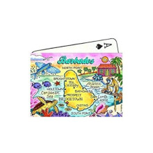Barbados Kaart Verzamelsouvenir Speelkaarten
