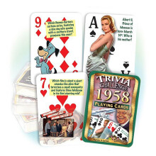 Flickback 1958 Trivia Spielkarten: Tolle Geburtstagsüberraschung