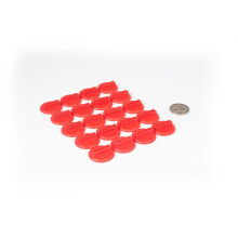 Plastic Kaartstandaard voor Speelkaarten of Kartonnen Snijwerk: 20 Rood