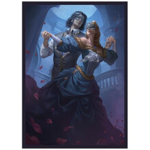 Fantasy North - Danseurs Masqués - 100 Manches Texturées Mat TCG - S'adapte à MTG, Pokemon