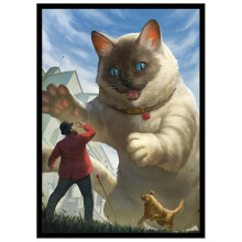 Fantasy North - Muffins - Husstorlek - 100 Texturerade Matte TCG Kortfickor - Passar MTG Commander Pokémon
