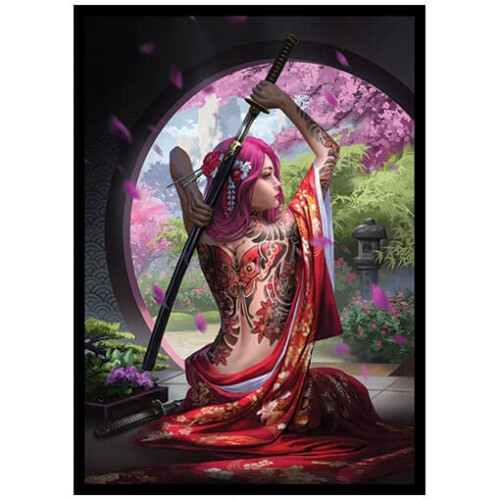 Fantasy North - Farfalla - 100 Maniche Matte Texturizzate TCG - Adatte a Magic MTG, Pokemon e Altri Giochi