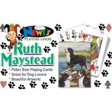 Bernhardiner Spielkarten - Kunstwerk von Ruth Maystead