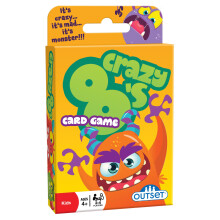 Outset Media Crazy 8's Kartenspiel - Das klassische Spiel voller Monstermayhem - 36 übergroße Karten für 2 bis 4 Spieler ab 4 Jahren