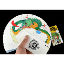 SUMAG Dragon Fanning Deck Magic Tricks Manipulation 4 Color Dragon Fanning Deck Magic Close Up Gimmick Fun Visual Unusual Card Deck