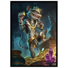 Fantasy North - Radagin - Samlare av Skatter - 100 Släta Matt TCG Kortskydd - Passar Magic MTG Pokémon m.fl.