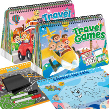 Kalysky 2-Pack Reisgames voor Kinderen 4-8, 8-12, Herbruikbaar Activiteitspel