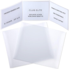 PAGOW 2-pack Mahjong Korthållare, Klara Plasthöljen för Stora Kort 6 1/8" x 4 3/4", Vattentäta Skyddsfickor