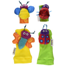TOMY Lamaze Tuin Insecten Polsbel & Voetvinder Set