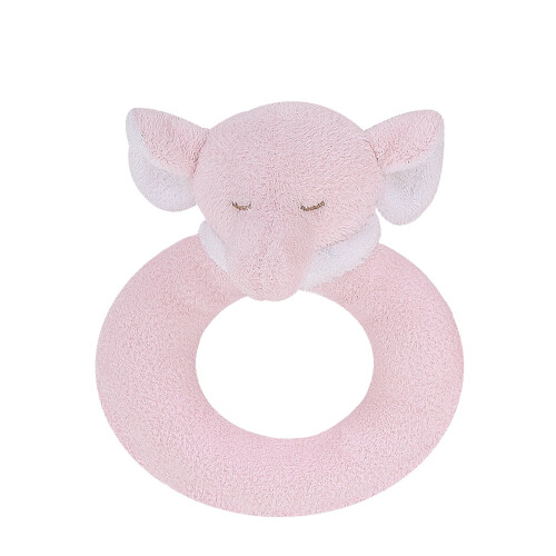 Angel Dear - Pink Elefant, Ring Rassel