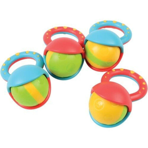 Constructive Playthings HAE-404 Roller Ball Rasseln Set mit 4 Stück