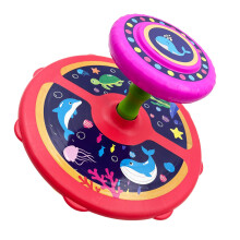 1, 2, 3, 4Year Old children's 360 rotating seat toy, Children's Day gift, boys and girls' birthday gift, ocean style, sitting and rotating toy, Toddl