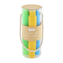 Mud Pie Kids Lichtgevende Buizen, Blauw, 7 3/4" x 3 1/4" Dia