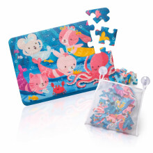 Peuter Bad Puzzels - Badpuzzel met Kleurrijke Dierontwerpen, Douche Wand Speelgoed voor Kinderen