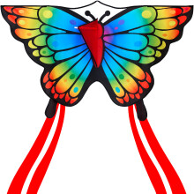 JOYIN Rainbow Butterfly Kites for Kids and Adults, Easy to Fly Large Single Line Kites for kids - 55" x 27.5" Kite with 328ft String for Beginner, But