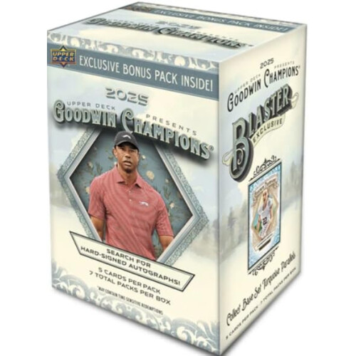 2025 Upper Deck Goodwin Champions Blaster Box 7 Packs, 5 Karten pro Packung