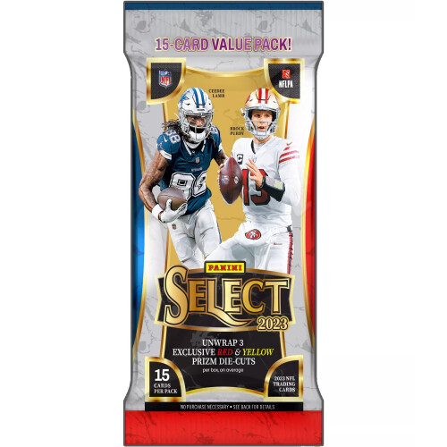 2023 Panini Select Football Jumbo Wert Trading Card Pack