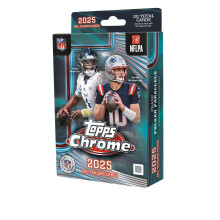 2025 Topps Chrome Football Hanger Trading Card Box (3 Rookie Cards Per Box) Jaxson Dart, Cam Ward, Tetairoa Mcmillan