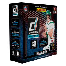2024-25 Panini Donruss Football Mega Box - NFL Trading Cards, 60 Kaarten, Autogram of Memorabilia