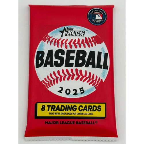 2025 Topps Heritage Baseball Hobby Pack (8 Kaarten)